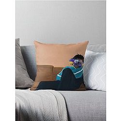 Daniel Caesar vertical  Throw Pillow