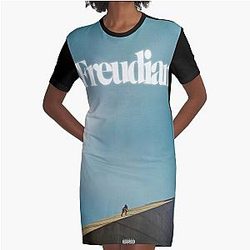 Daniel Caesar Freudian Poster Graphic T-Shirt Dress