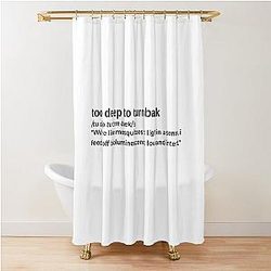 Too Deep To Turn Back by Daniel Caesar Shower Curtain
