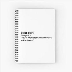 Best Part by Daniel Caesar Spiral Notebook