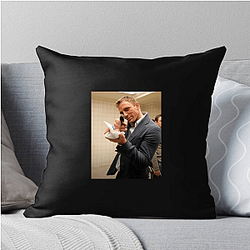 Daniel Craig is known for his role as James Bond Daniel Craig Pillows Cover