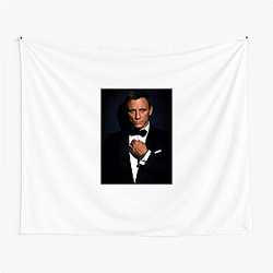 Daniel Craig is known for his rugged portrayal of Bond Daniel Craig Tapestries