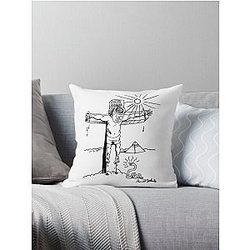 Daniel Johnston         Throw Pillow