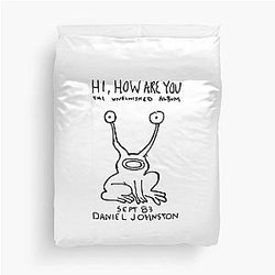 Daniel Johnston Hi How are You Duvet Cover