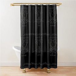 Descenston daniel johnston Shower Curtain