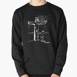 Daniel Johnston  WHITE PRINT Pullover Sweatshirt