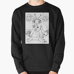 Daniel Johnston Drawing   	 Pullover Sweatshirt