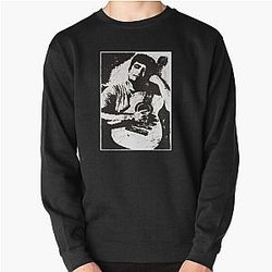 Daniel Johnston with guitar Pullover Sweatshirt
