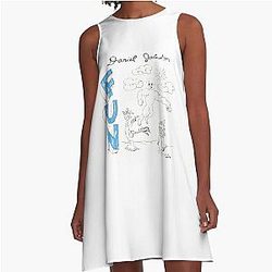 daniel johnston fun vinyl A-Line Dress
