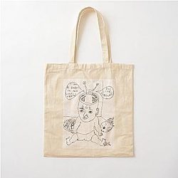 Daniel Johnston Drawing   	 Cotton Tote Bag