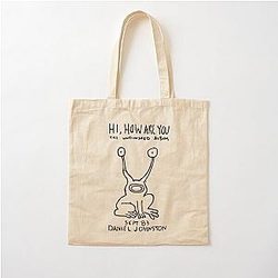 Daniel Johnston - Hi	 Cotton Tote Bag