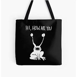 Hi How Are You- Daniel Johnston Car Decal All Over Print Tote Bag