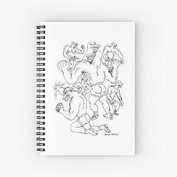 Daniel drawing 3   Spiral Notebook