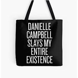 Danielle Campbell slays my existence White All Over Print Tote Bag