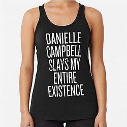 Danielle Campbell slays my entire existence White Racerback Tank Top