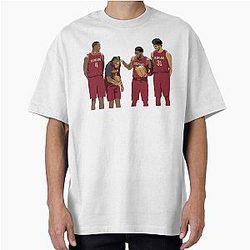 Evan Mobley Donovan Mitchell Darius Garland Jarrett Allen Oversized T-Shirt