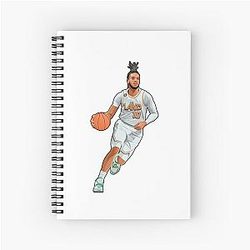 Darius Garland Action Drives Spiral Notebook
