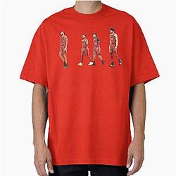 Evan Mobley and Donovan Mitchell and Darius Garland and Jarrett Allen Oversized T-Shirt