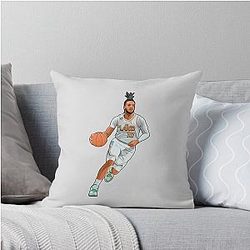 Darius Garland 10 Action Drive Throw Pillow