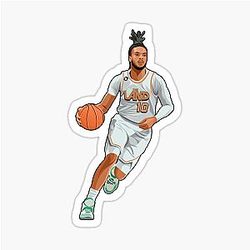 Darius Garland Action Drive Sticker