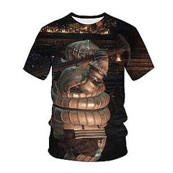 New Dark Souls Game 3D Graphic Vintage T-Shirt