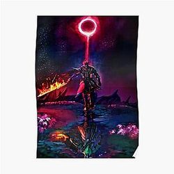 Dark Souls Posters - Boss of the Ring in Flames Poster RB0909