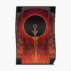 Dark Souls Posters - Sword of the Eclipsed Sun Poster RB0909