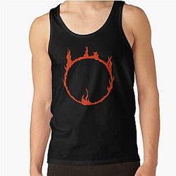 Dark Souls Tank Tops - Dark Sign - Red  Tank Top RB0909
