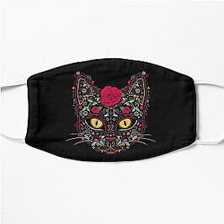 Dark Souls Face Masks - Day of the Dead Kitty Cat Sugar Skull Flat Mask RB0909