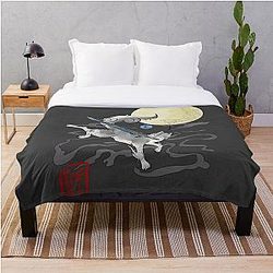 Dark Souls Blanket - The Great Grey Wolf - Sifkami Throw Blanket RB0909