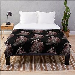 Dark Souls Blanket - Sister Friede - Inkborne (dark variant)  Throw Blanket RB0909