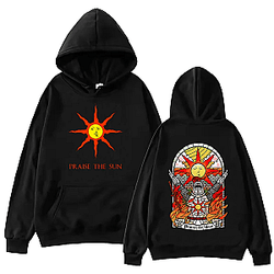 Dark Souls Hoodies - Dark Souls Praise The Sun Pullover Hoodie