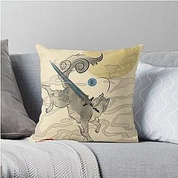 Dark Souls Pillows - The Great Grey Wolf - Sifkami Throw Pillow RB0909
