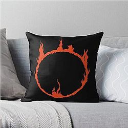 Dark Souls Pillows - Dark Sign - Red  Throw Pillow RB0909