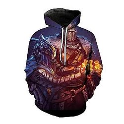 3D Print Dark Souls Game Cosplay Pullover Hoodie