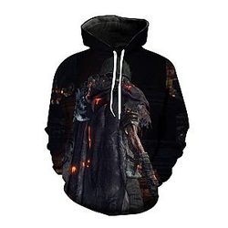 Latest Dark Souls 3D Print Game Cosplay Pullover Hoodie