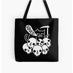 Dark Souls Bags - Cat Got Your Soul? All Over Print Tote Bag RB0909