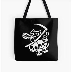 Dark Souls Bags - Cat Got Your Soul? II All Over Print Tote Bag RB0909