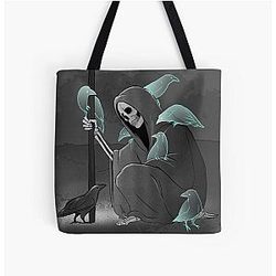 Dark Souls Bags - crows All Over Print Tote Bag RB0909