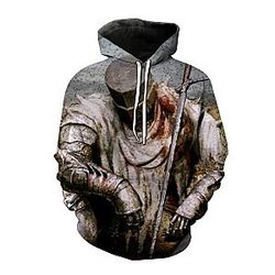 Dark Souls 3D Print Cosplay Vintage Hoodie