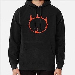 Dark Souls Hoodies - Dark Sign - Red  Pullover Hoodie RB0909