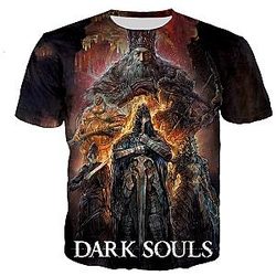3D Printed Dark Souls Fashion Casual T-shirt