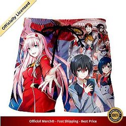 Darling in the Franxx Shorts Zero Two Manga Cover 3D All Over Print