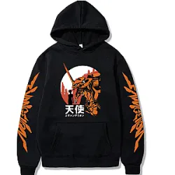 Evangelion Hoodie – Printed Pullove Casual Tops Long Sleeves Hoodies