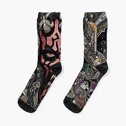 Darth Maul Ritualist Dark Warrior Socks