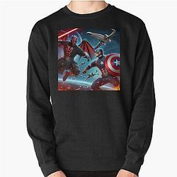 Captain America vs Darth Maul Pullover Sweatshirt