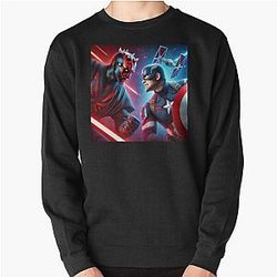 Captain America vs Darth Maul Pullover Sweatshirt