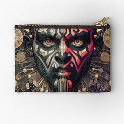 Darth Maul Ritualist Symbolic and Dark Warrior Zipper Pouch