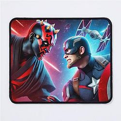 Captain America vs Darth Maul Mouse Pad