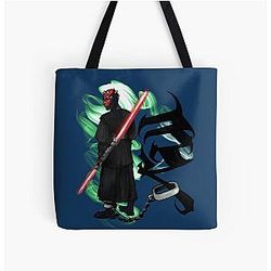 Darth Maul Tribal Tattoo All Over Print Tote